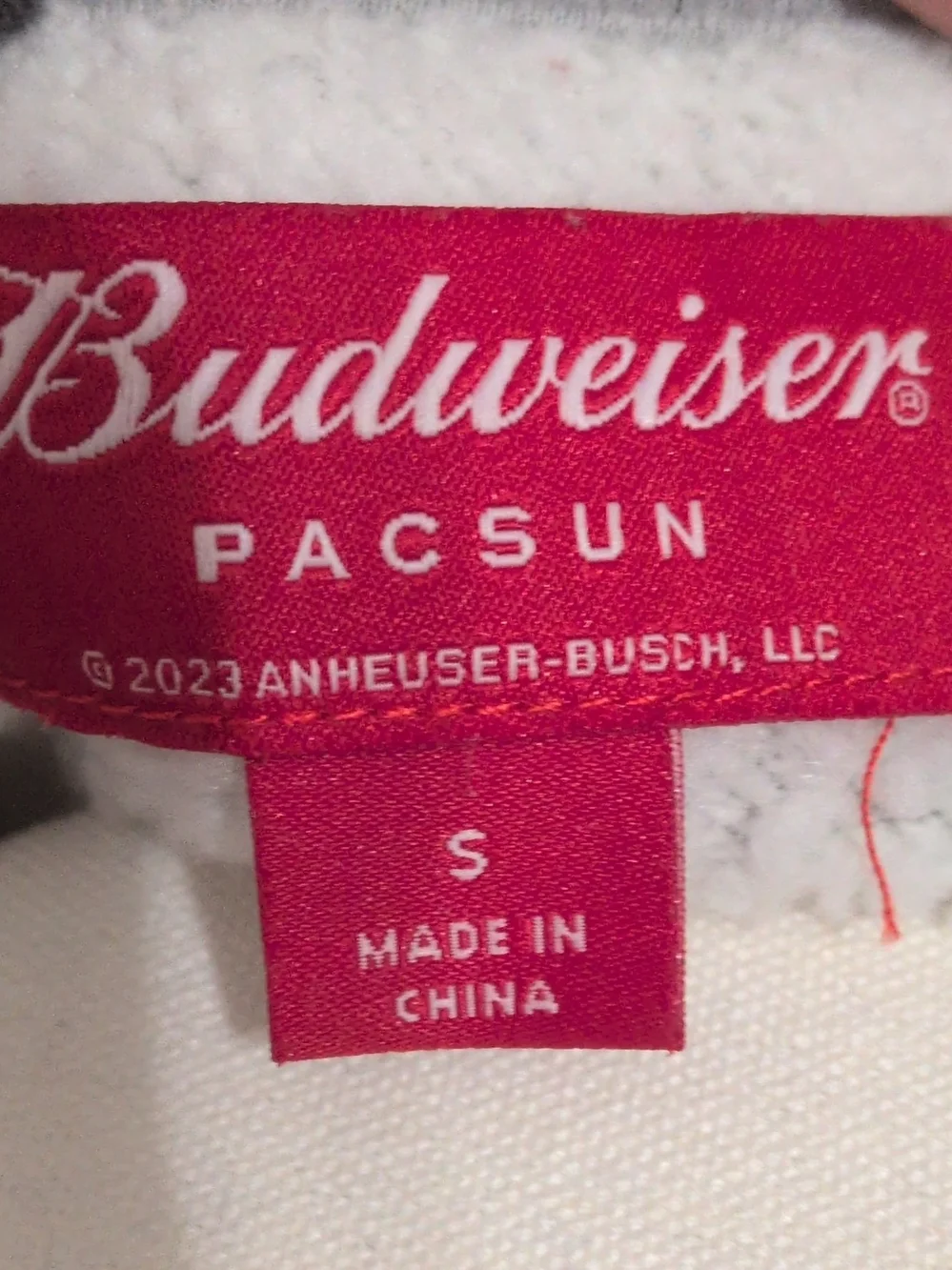 Vintage Budweiser Clydesdale Graphic Sweatshirt Heather Grey